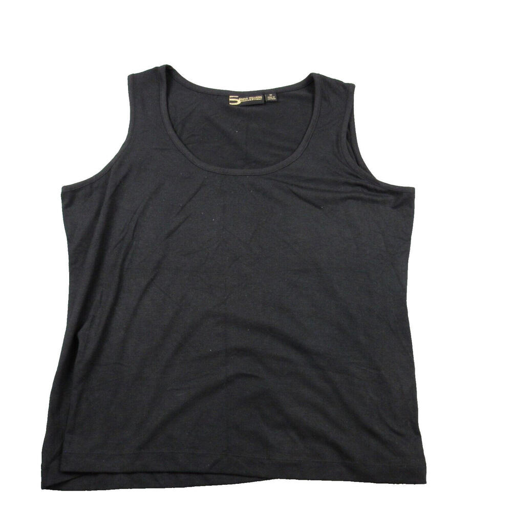 Serena Williams Signature Statement Black Tank‎ Top Women's Size 1X